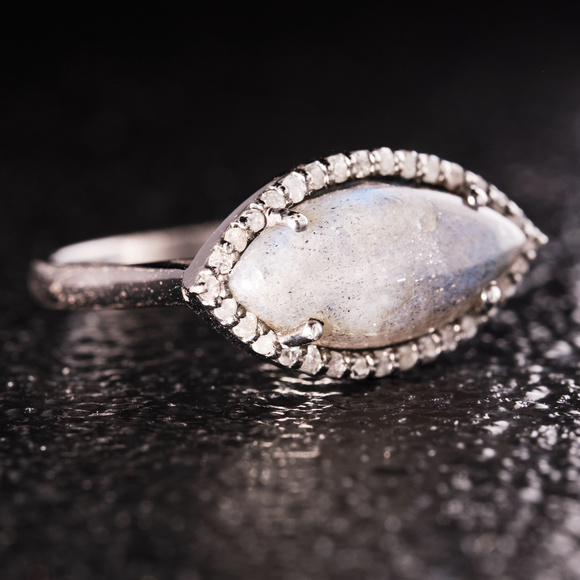 the rooms Jewelry - QuArtZ StOne Oxidized RinG!